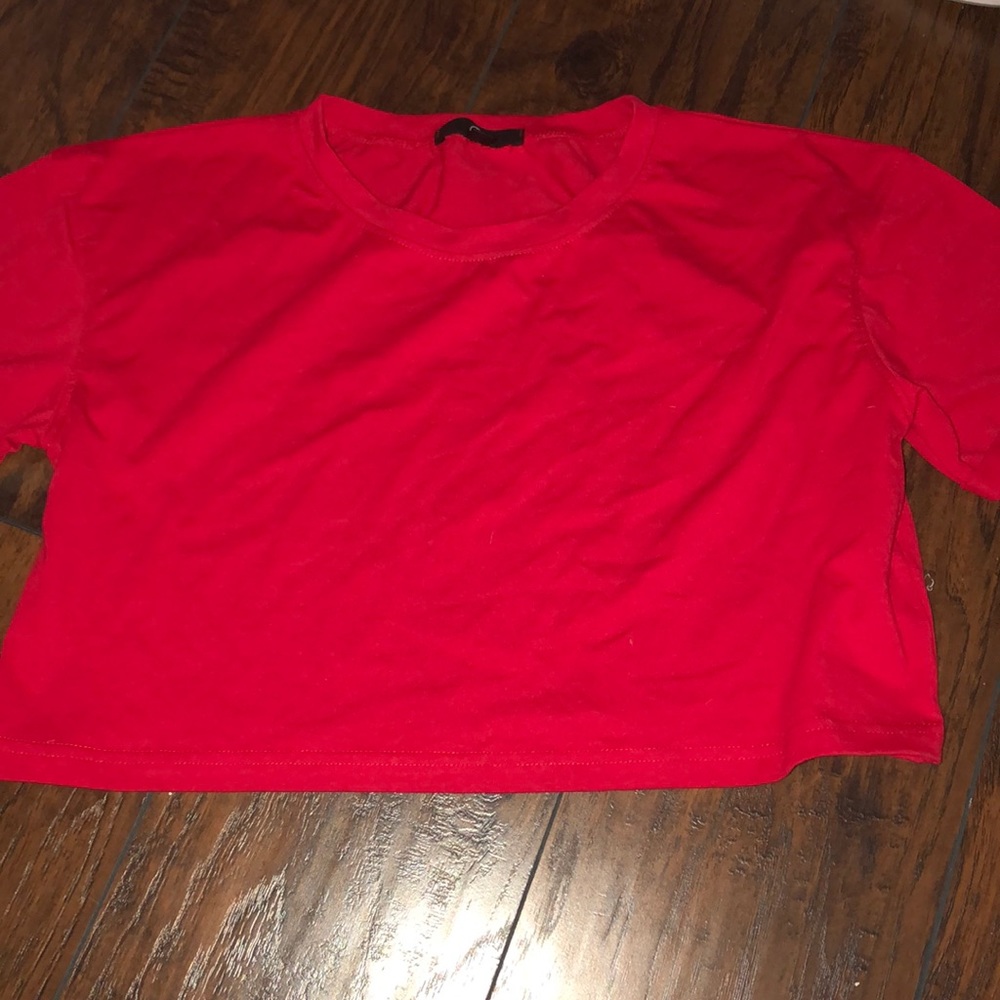 red crop top missguided